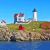 Nubble Lighthouse Paint By Numbers