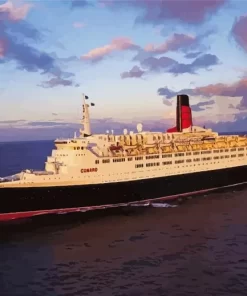 QE2 Liner Ship Paint By Numbers