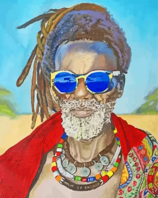 Rasta Man Art Paint By Numbers