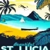 Saint Lucia Island Paint By Numbers