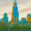 Sears Tower Paint By Numbers