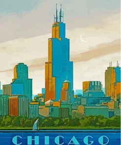 Sears Tower Paint By Numbers