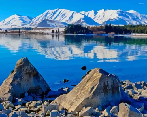 Lake Tekapo Paint By Numbers