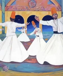 Sufi Whirling Dervishes Paint By Numbers