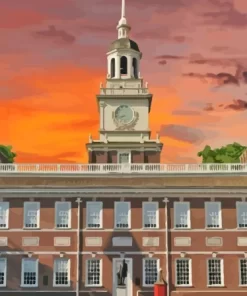 Independence Hall Paint By Numbers