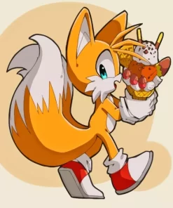 Tails The Hedgehog Paint By Numbers