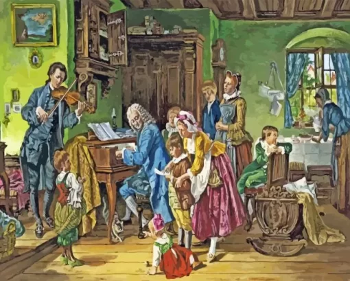 Johann Bach Family Paint By Numbers