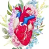 Heart With Flowers Paint By Numbers