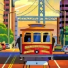 San Francisco Tramway Paint By Numbers