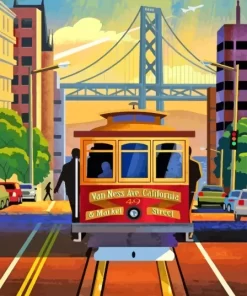 San Francisco Tramway Paint By Numbers