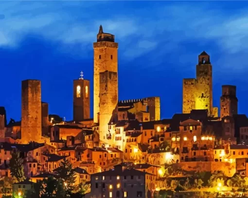 San Gimignano Paint By Numbers