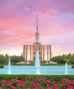 Seattle Temple Paint By Numbers