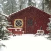 Snowfall Cabin Paint By Numbers