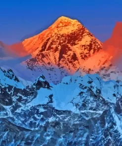 Snowy Mount Everest Paint By Numbers