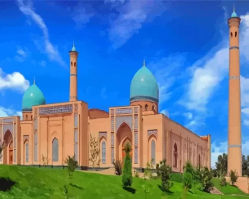 Tashkent Mosque Paint By Numbers