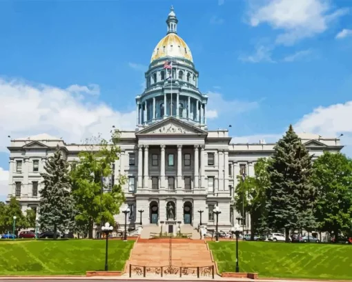 Denver State Capitol Paint By Numbers