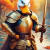 Duck Warrior Paint By Numbers