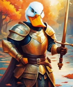 Duck Warrior Paint By Numbers