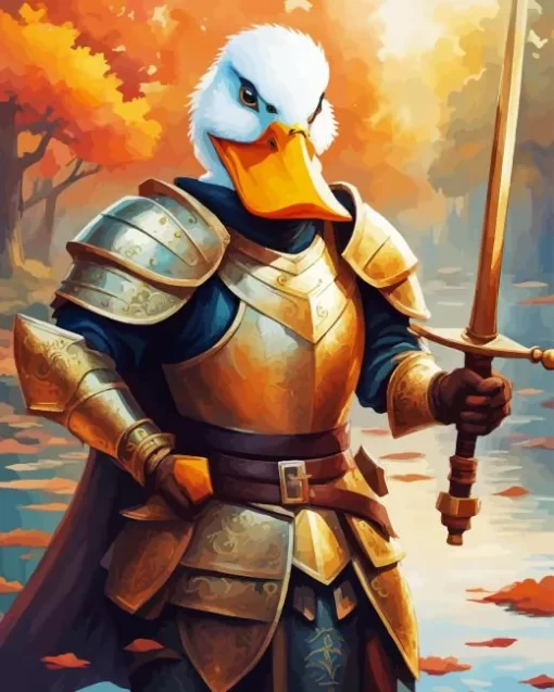 Duck Warrior Paint By Numbers