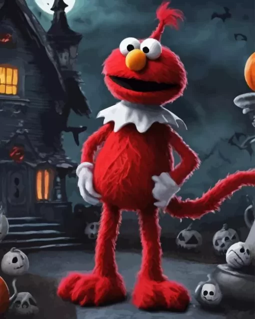 Halloween Elmo Paint By Numbers