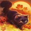 Halloween Cat Paint By Numbers