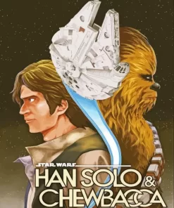 Han Solo And Chewbacca Paint By Numbers