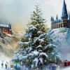 Hogwarts On Snow Paint By Numbers