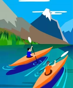 Kayak On A Lake Paint By Numbers