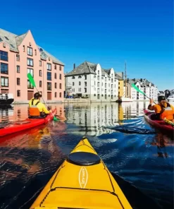 Kayaking In Alesund Paint By Numbers