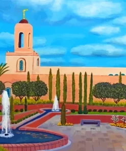 Newport Beach Temple Paint By Numbers