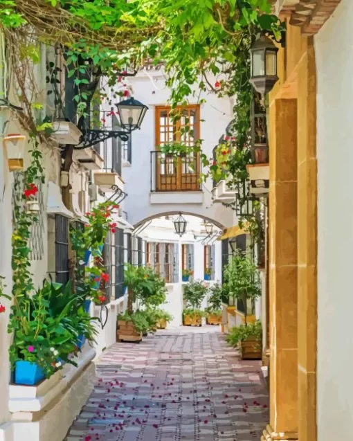 Marbella Town Paint By Numbers