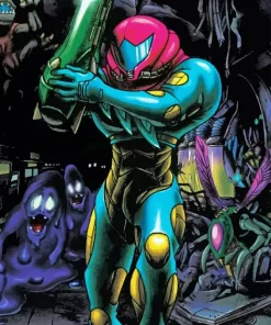 Metroid Art Paint By Numbers