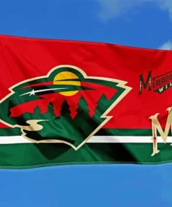 Minnesota Wild Flag Paint By Numbers