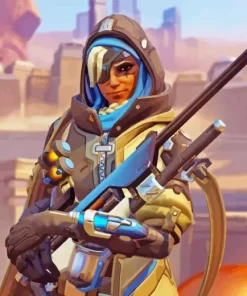 Overwatch Ana Paint By Numbers