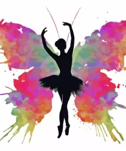 Butterfly Ballerina Paint By Numbers