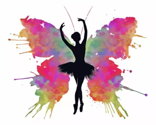 Butterfly Ballerina Paint By Numbers