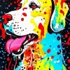 Splatter Dog Paint By Numbers