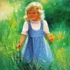 Cute Girl Paint By Numbers