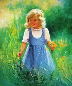 Cute Girl Paint By Numbers