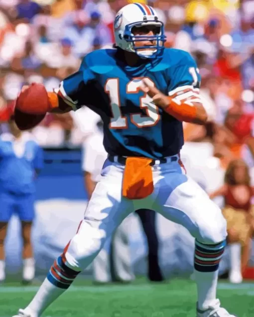 Dan Marino Paint By Numbers