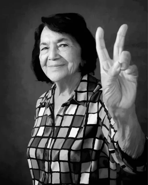 Dolores Huerta Paint By Numbers