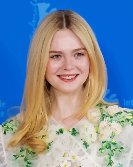 Elle Fanning Paint By Numbers