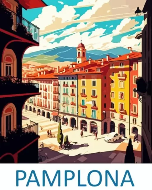 Pamplona Poster Paint By Numbers