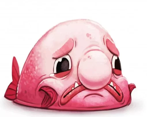 Sad Blobfish Paint By Numbers