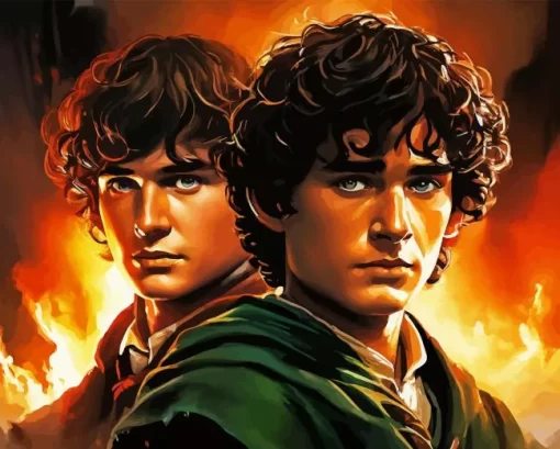 Sam And Frodo Paint By Numbers