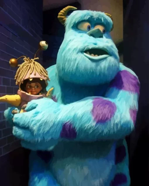 Sulley And Boo Paint By Numbers