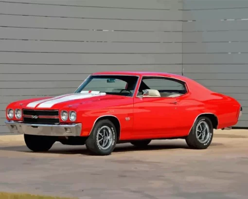 Red Chevelle Super Paint By Numbers