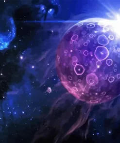 Purple Planet Paint By Numbers