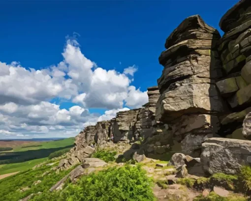 Stanage Edge Paint By Numbers