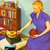 Vintage Lady Paint By Numbers